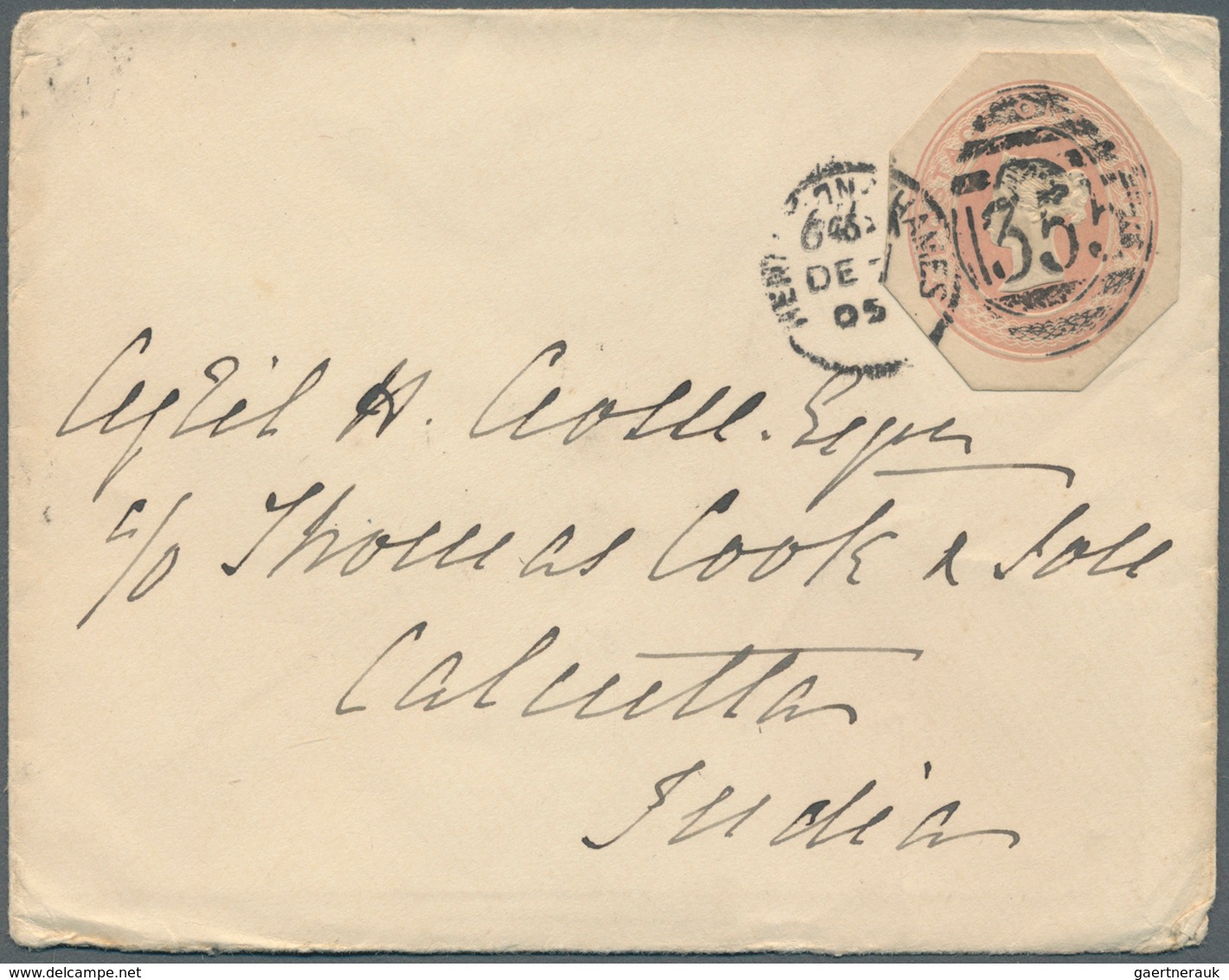 Großbritannien - Ganzsachen: 1905-06: Postal Stationery Cutouts QV 1d. Even On Three Covers From A C - Altri & Non Classificati