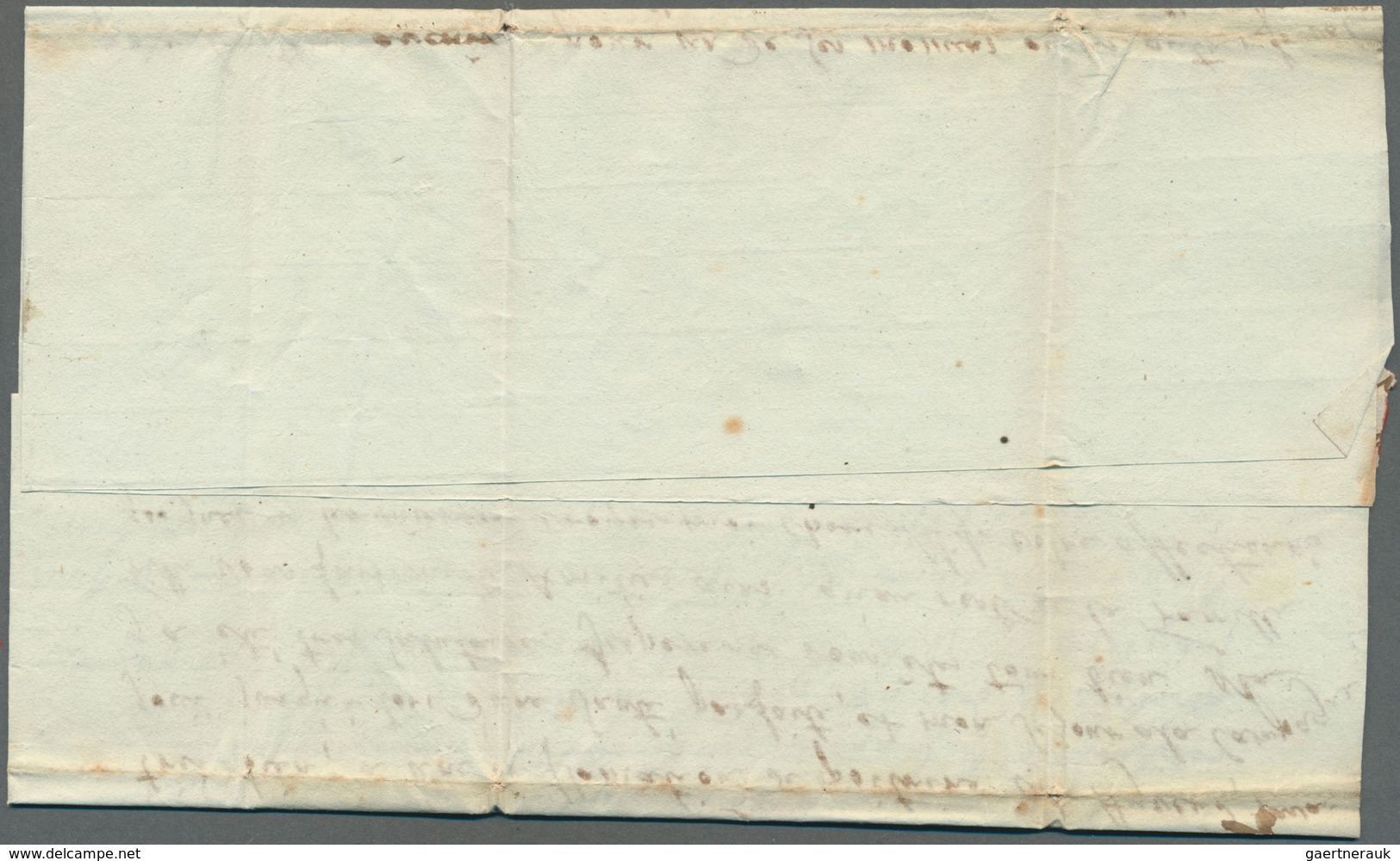 Großbritannien - Stempel: 1818, Folded Letter From GENEVA With Transitmark On Front And Scarce Inspe - Marcofilie