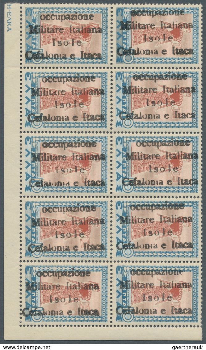 Ionische Inseln - Lokalausgaben: Kefalonia Und Ithaka: 1941, Ithaca Issue, 10lep. Light Blue/reddish - Ionische Eilanden