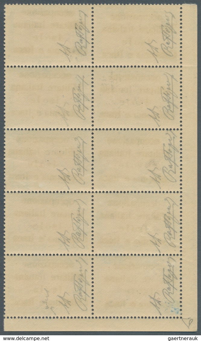 Ionische Inseln - Lokalausgaben: Kefalonia Und Ithaka: 1941, Ithaca Issue, 10lep. Light Blue/reddish - Ionische Eilanden