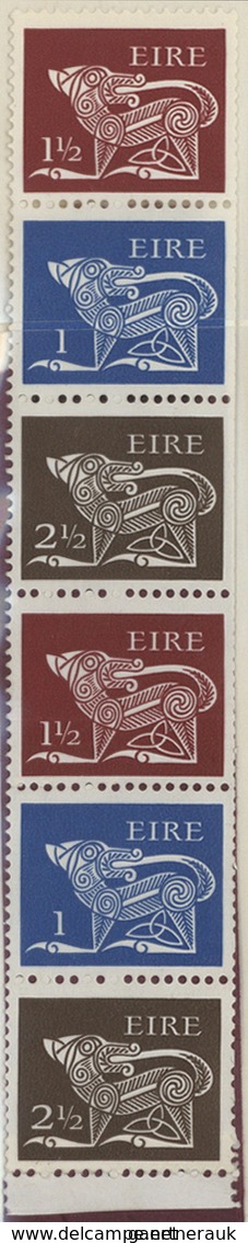 Irland: 1971, "GERL" Decimals, Coil Leader With Two Strips CS1, WITHOUT LABEL OR INSCRIPTION, Unmoun - Storia Postale