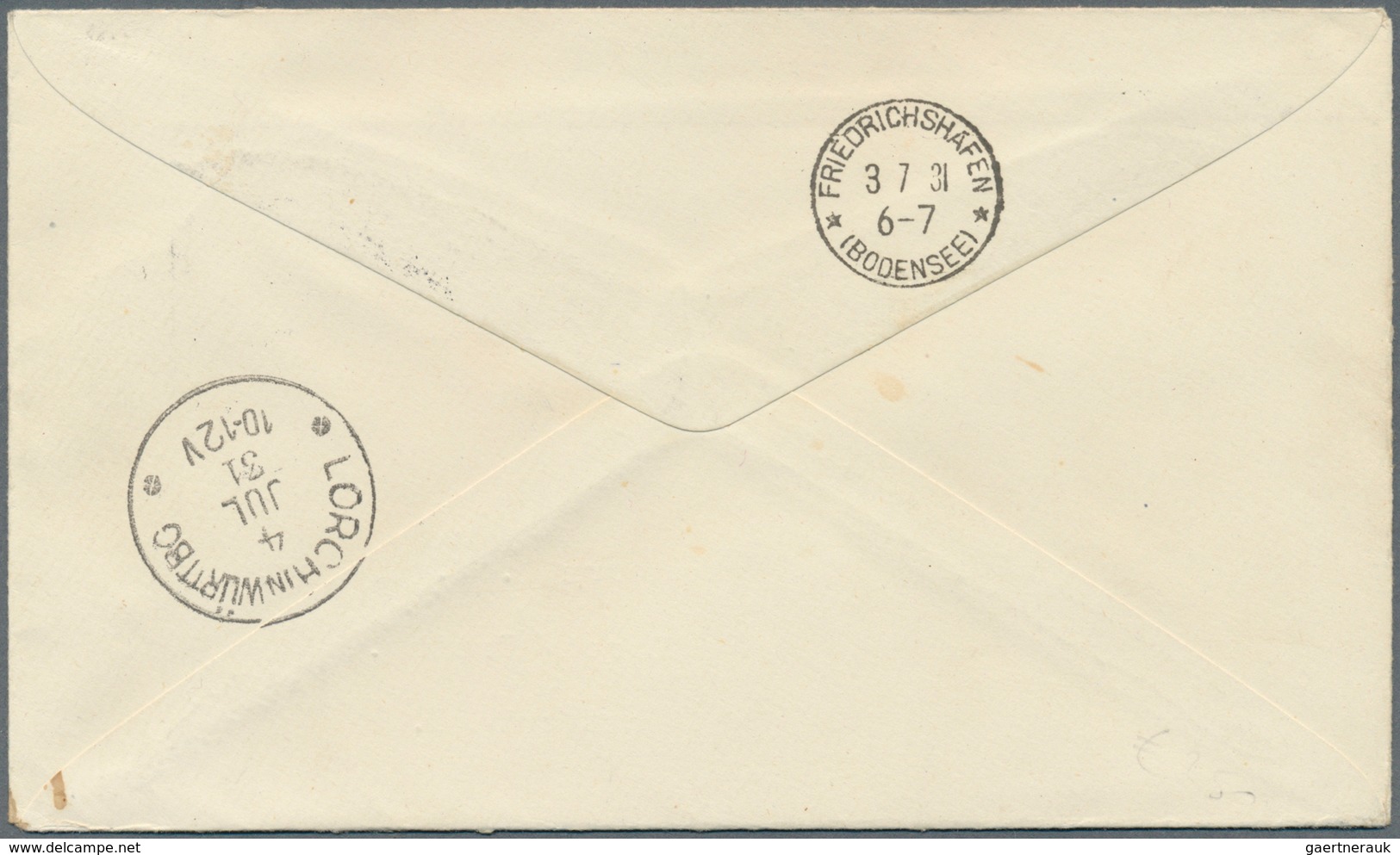 Island: 1931, Zeppelin 30 A. And 2 Kr. Tied By Cds. "REYKJAWIK 30.VI.31" To Registered Cover With Ze - Andere & Zonder Classificatie