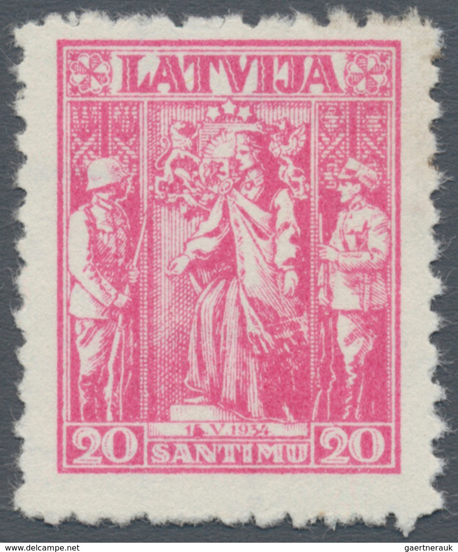 Lettland: 1938, Booklet For 20th Anniversary Of Latvia. Additional 20 S 1934 Issue Of Field 29, Shee - Letland