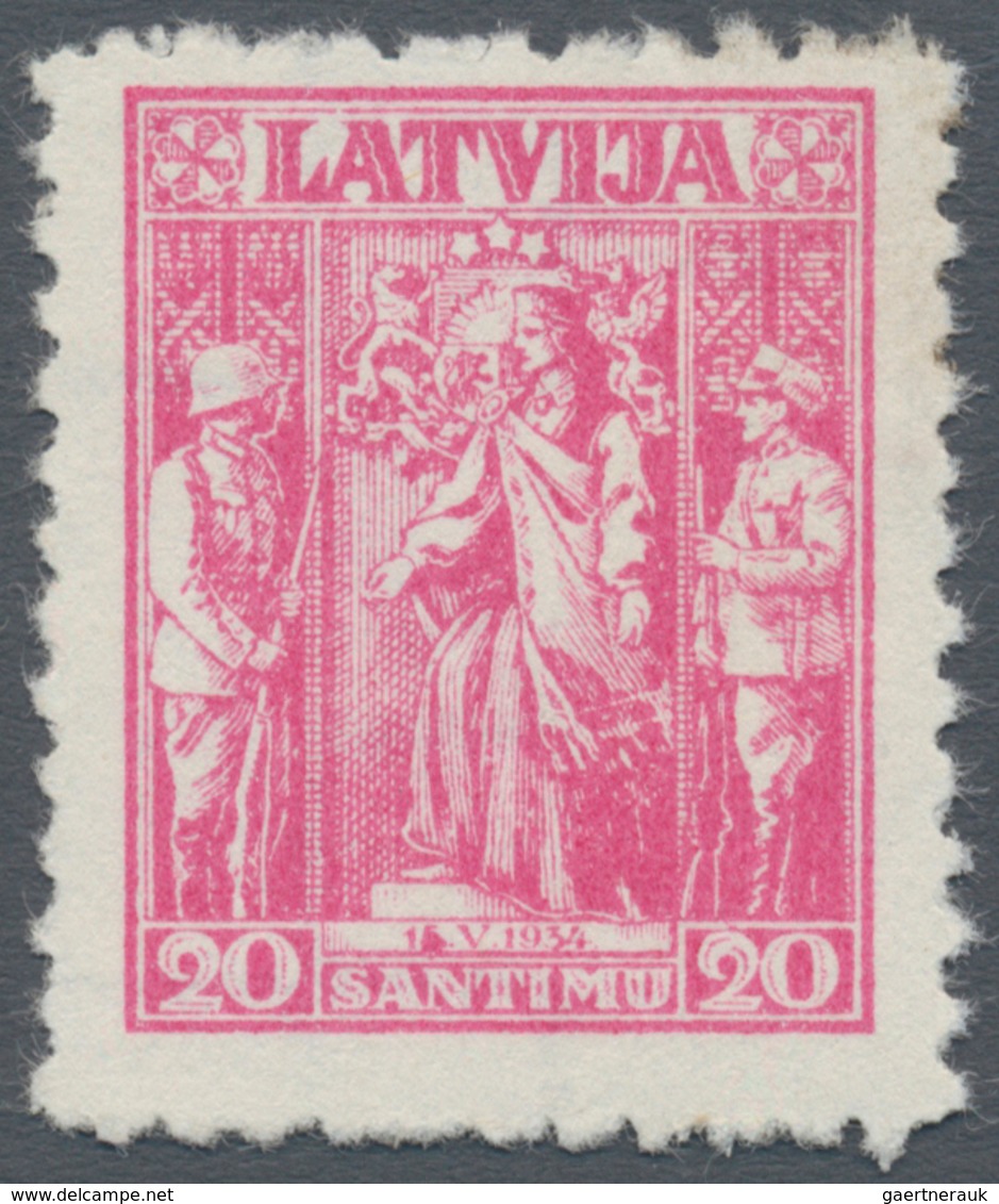 Lettland: 1938, Booklet For 20th Anniversary Of Latvia. Additional 20 S 1934 Issue Of Field 29, Shee - Latvia