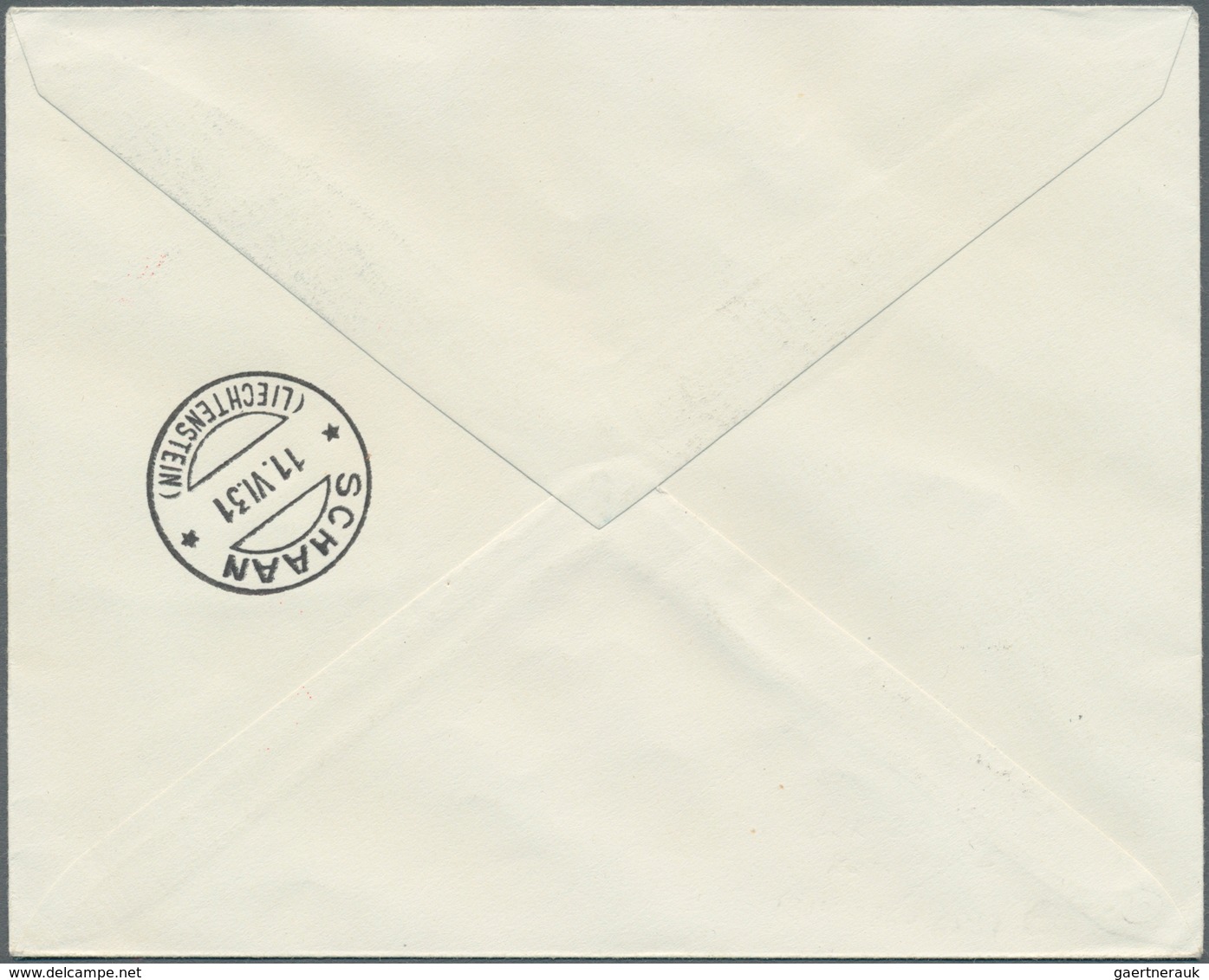 Liechtenstein: 1931, Fahrt Vaduz-Lausanne, Brief Mit FL 2 Fr. Zeppelin Und Allen Stempeln Vs. Nach " - Brieven En Documenten