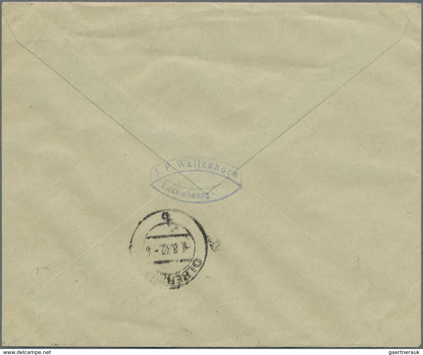 Luxemburg: 1932, Complete Set "Breguet Biplane" On Registered Cover From Luxembourg-Ville, 6.8.32, W - Storia Postale