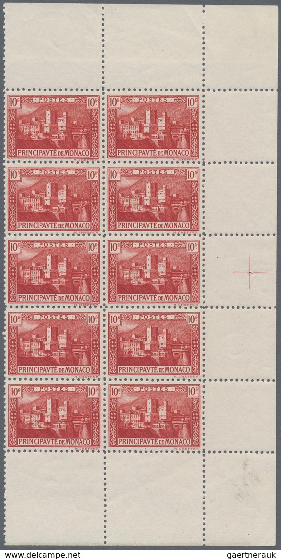 Monaco: 1922/1924, Definitives Complete Set Of 11 (Prince Albert, Rock And Castle Of Monaco Etc.) In - Nuovi