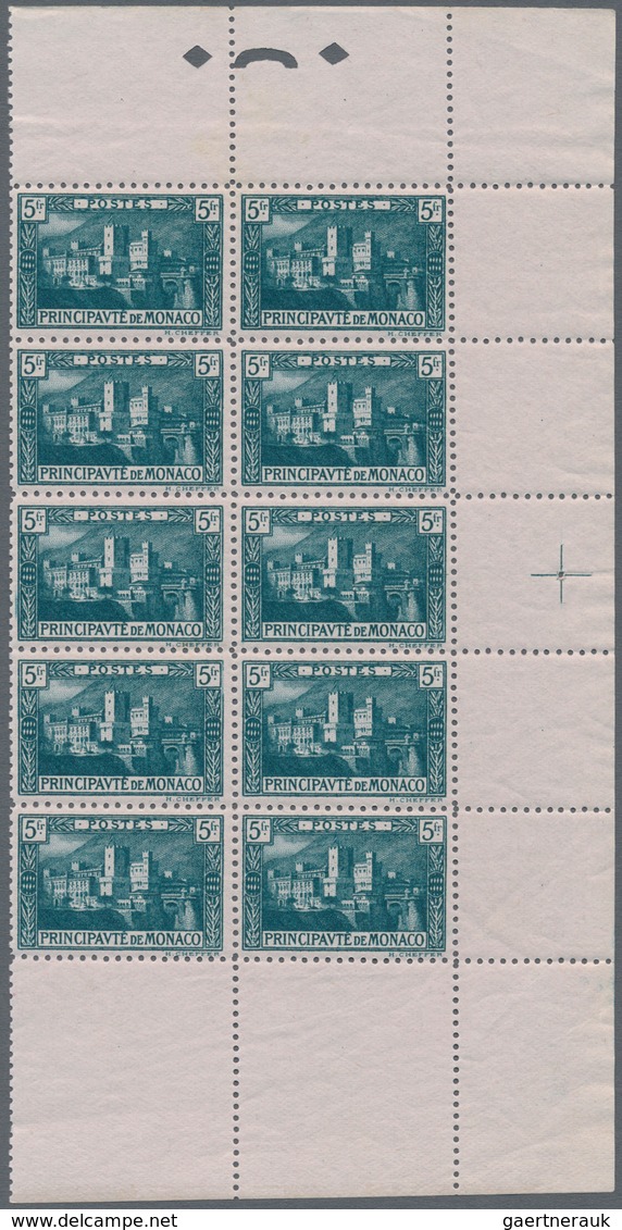 Monaco: 1922/1924, Definitives Complete Set Of 11 (Prince Albert, Rock And Castle Of Monaco Etc.) In - Ongebruikt
