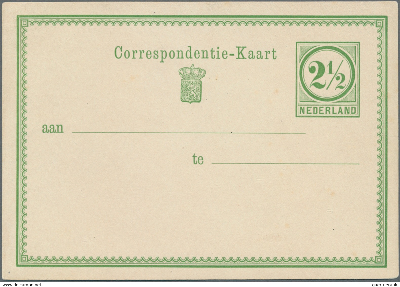 Niederlande - Ganzsachen: 1870, Five Proofs For A 2 1/2 Stationery Card. Seldomly Seen. - Postwaardestukken