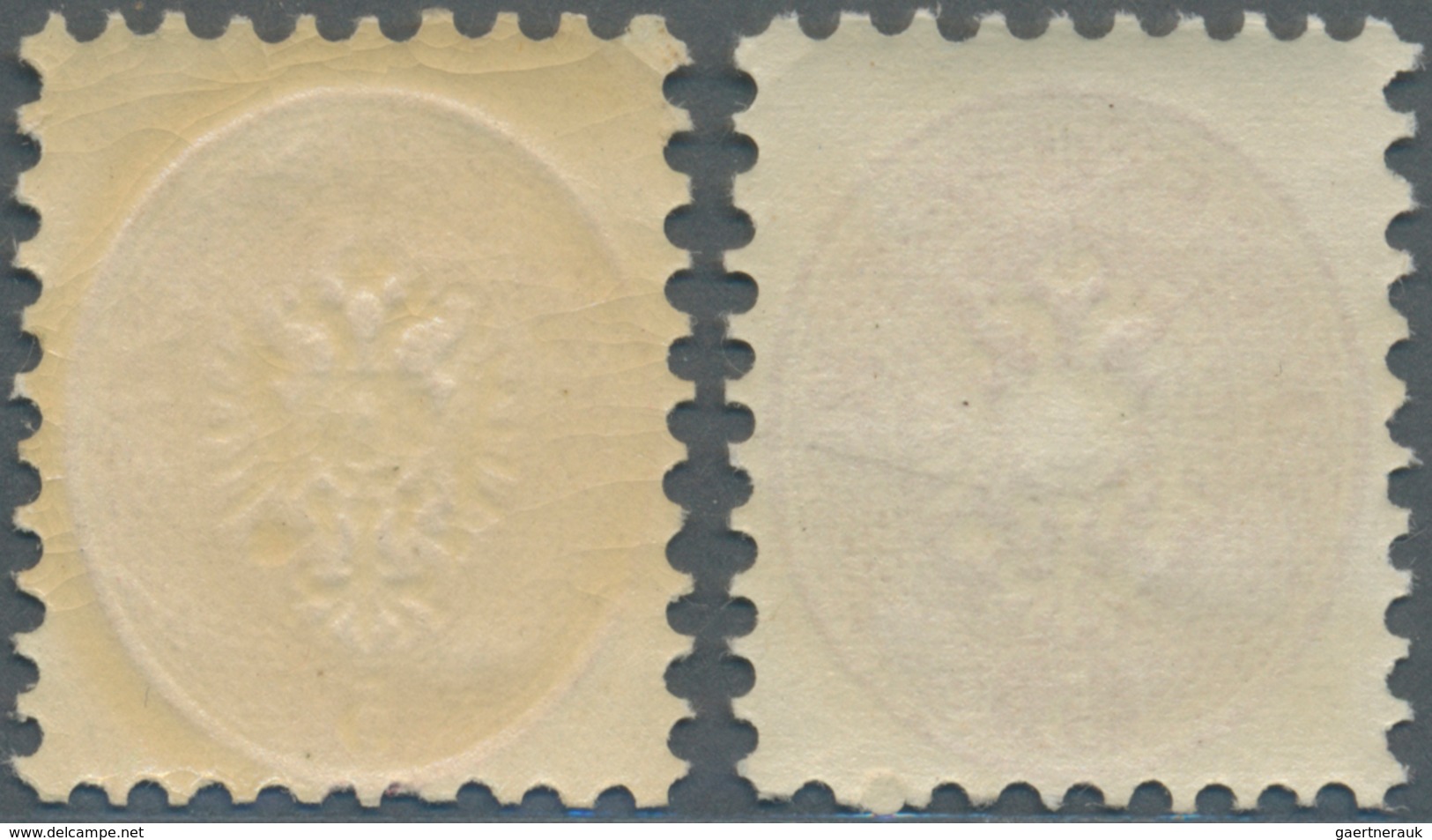 Österreich: 1863, Freimarken Doppeladler 5 Kr (blass)rosa Und 5 Kr. Dunkelkarminrosa, Weite Zähnung, - Other & Unclassified