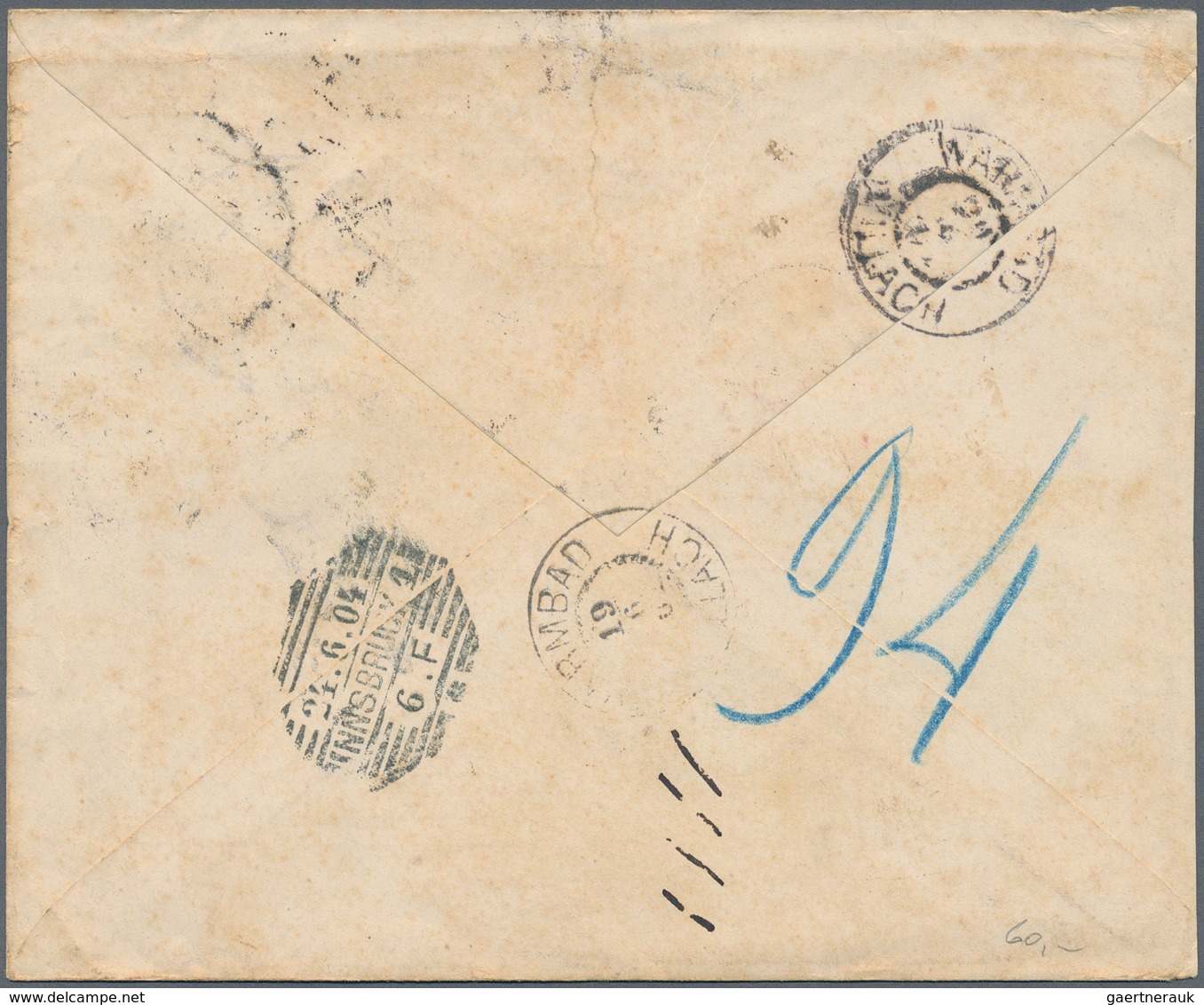 Österreich - Portomarken: 1904/1908, Ortsbrief Aus Triest Nicht Zustellbar Und Für Weiterleitung Nac - Postage Due