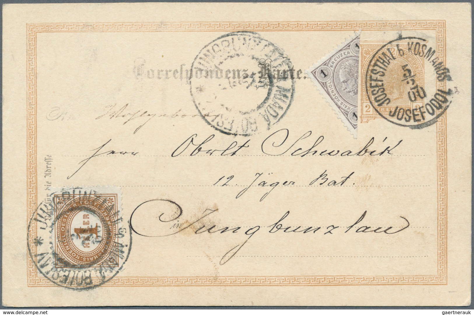 Österreich - Portomarken: 1900, 1 Kreuzer Schwarz Mit Diagonaler Bzw. Waager. HALBIERUNG Als Zusatzf - Postage Due