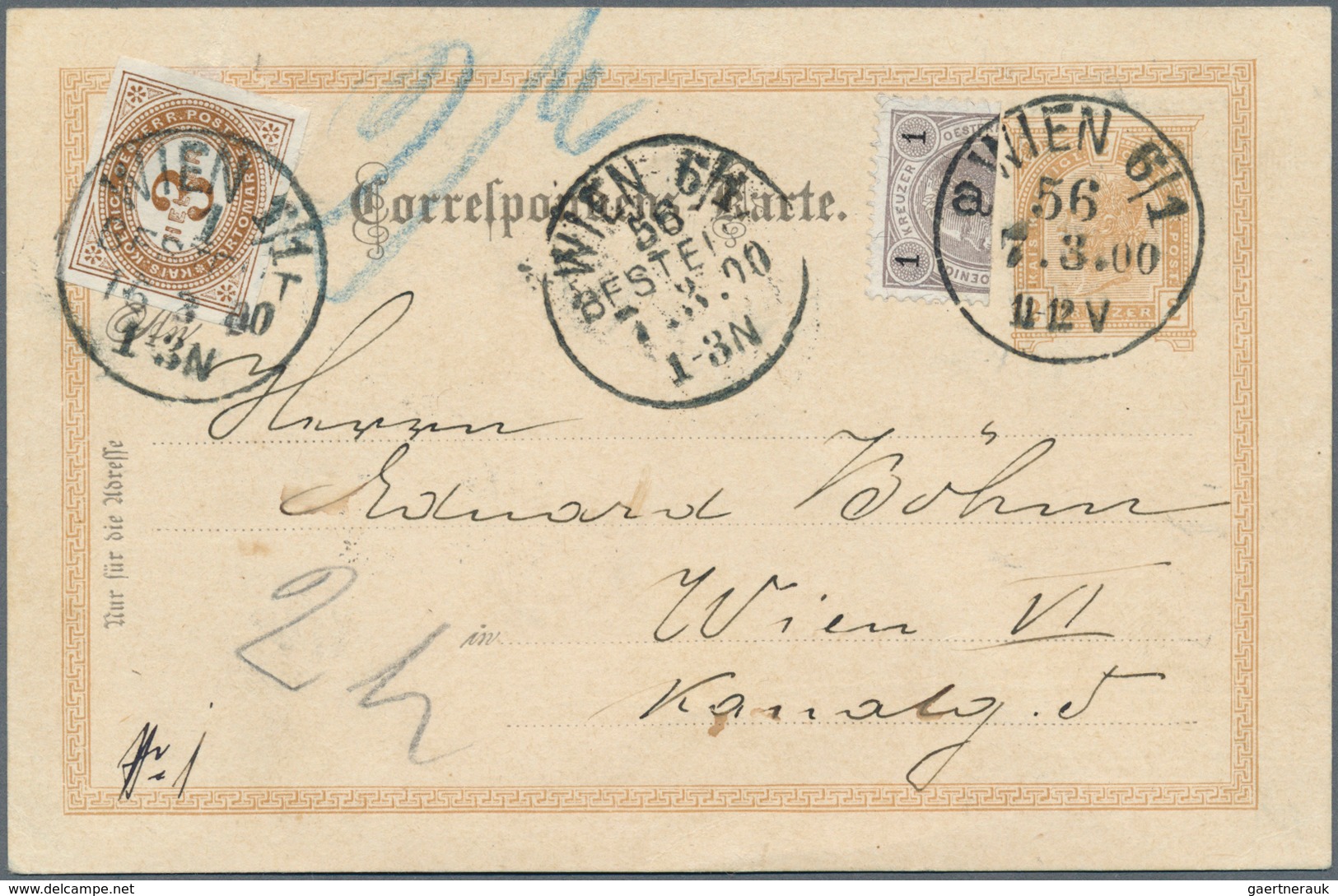 Österreich - Portomarken: 1900, 1 Kreuzer Schwarz Mit Diagonaler Bzw. Waager. HALBIERUNG Als Zusatzf - Strafport