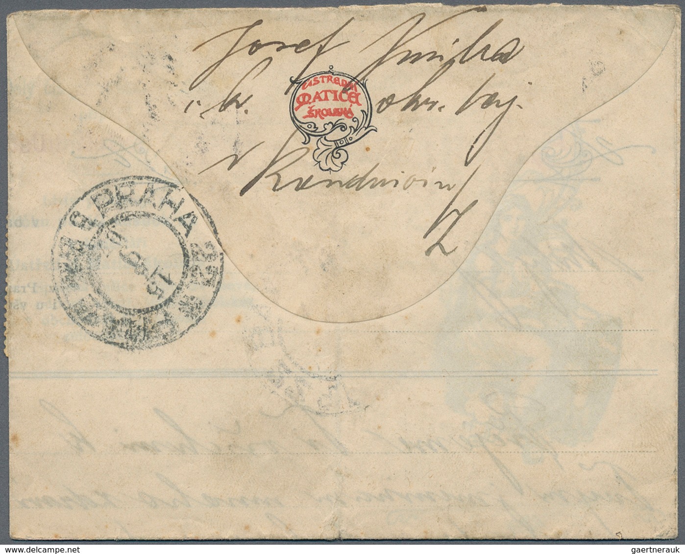 Österreich - Portomarken: 1907, Unfrankiertes Schmucktelegrammformular Als Brief Von Radautz Nach Pr - Postage Due