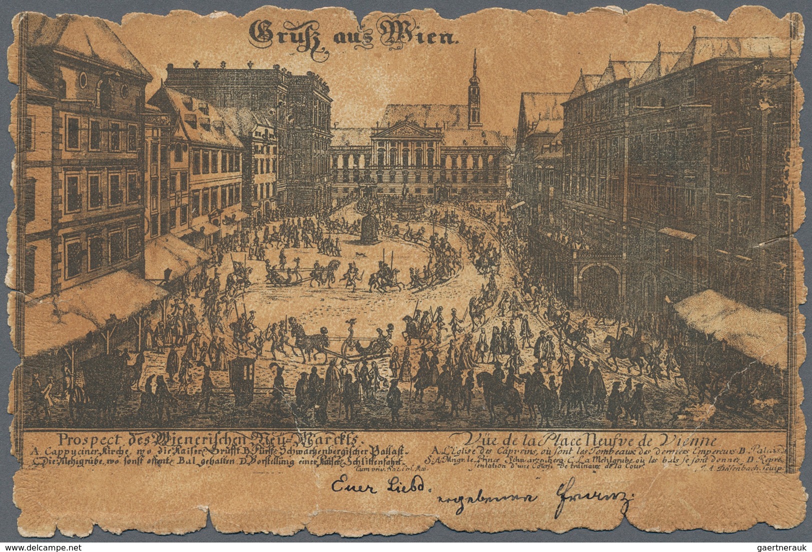Österreich - Portomarken: 1900, 5 H Grün/schwarz Auf "Gruss Aus..."-Ansichtskarte In Wien Wegen Des - Strafport