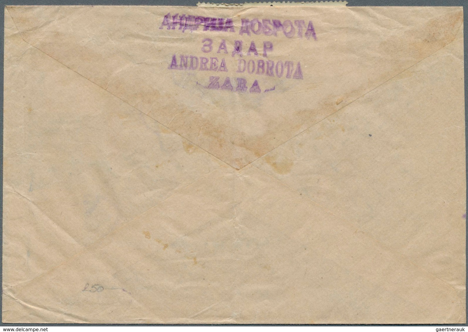 Österreich - Portomarken: "ZARA", 1920, Brief Von Zara Nach Wien. Die Italienische Frankatur War Ung - Postage Due