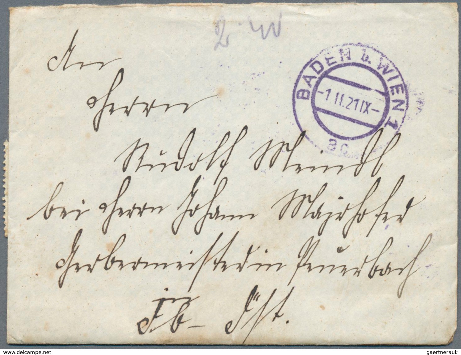 Österreich - Portomarken: 1921, Ersttag Der Portoerhöhung Vom 1.2.1921. Unterfrankierter Brief Von B - Postage Due