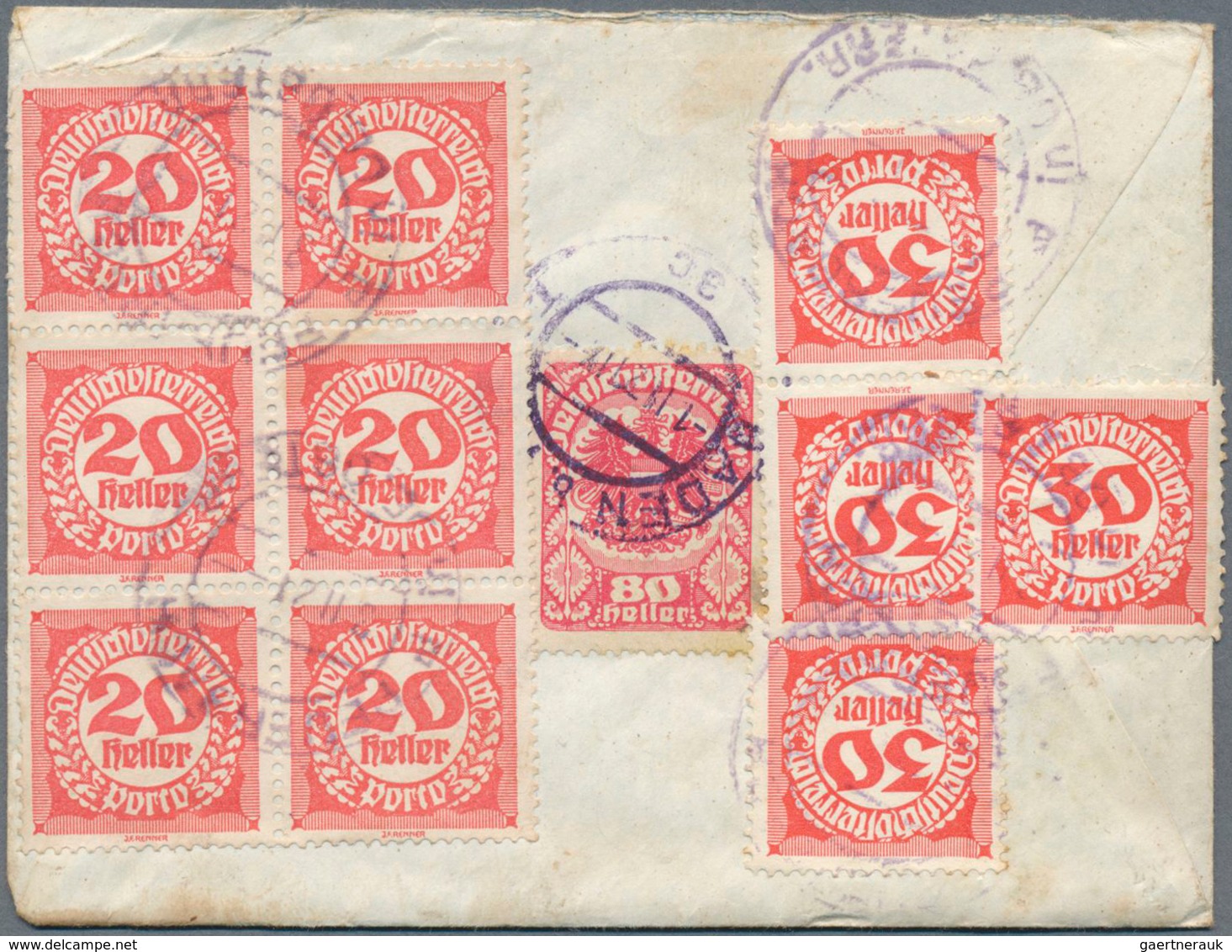 Österreich - Portomarken: 1921, Ersttag Der Portoerhöhung Vom 1.2.1921. Unterfrankierter Brief Von B - Postage Due