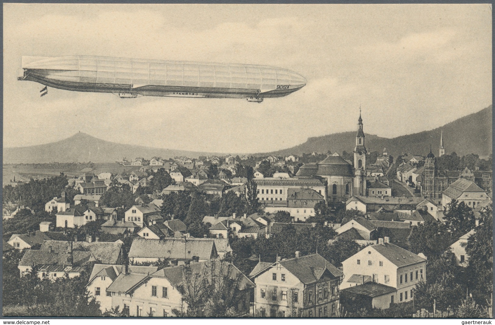 Österreich - Zeppelinpost: 1913, LZ 17 SACHSEN, 6 Verschiedene 5 H Franz-Josef Privat-GSK "Landungsp - Andere & Zonder Classificatie