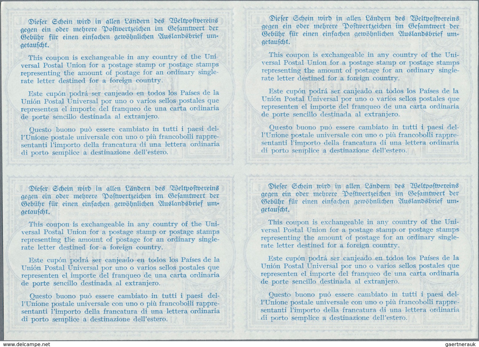 Österreich - Ganzsachen: 1948, Juni. Internationaler Antwortschein "150 Groschen" (London-Muster) In - Other & Unclassified