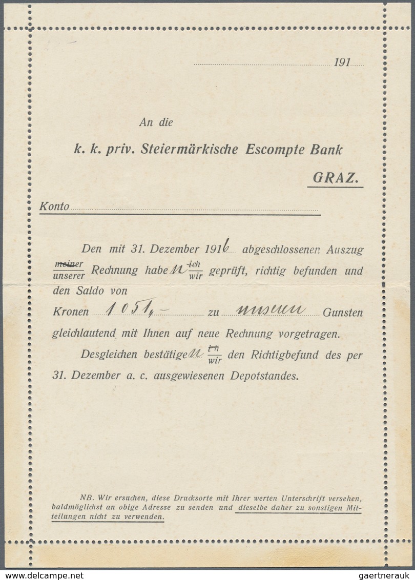 Österreich - Privatganzsachen: 1916, 15 H Rosarot Franz-Josef, Ungebrauchter Privatganzsachen-Karten - Altri & Non Classificati