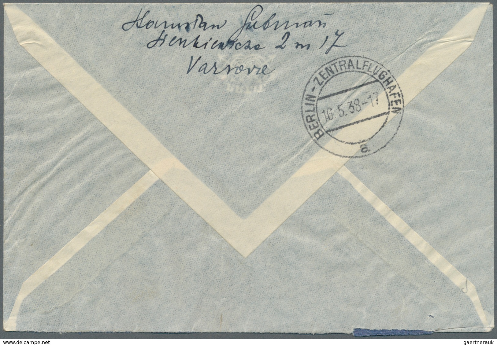 Polen: 1938, 25 Gr Grey-blue "Marshall Rydz-Smigly" And 3 X 1 Zl Brown Definitives, Mixed Franking O - Altri & Non Classificati