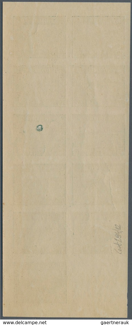 Polen - Bestellpostanstalten: LUBOML 1918, Pictorials 5h. to 50h., complete set in sheets of eleven