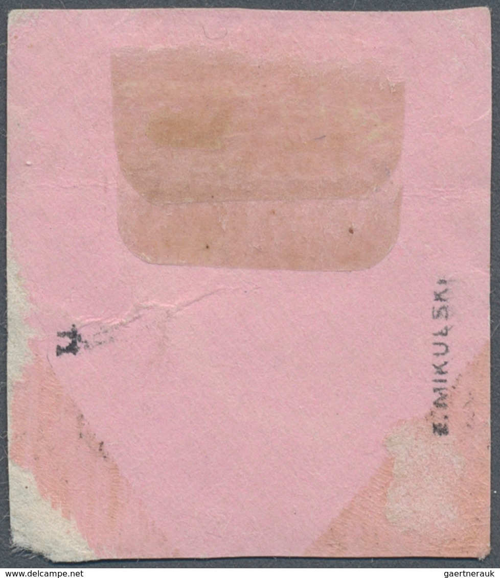 Polen - Bestellpostanstalten: ZARWIECE 1916, 10fen. Violet/green With Lilac Control Mark, On Piece C - Other & Unclassified