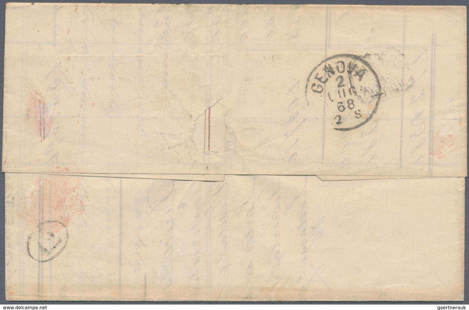 Portugal: 1868, 10 R Orange-yellow, 3 X 20 R Olive, 50 R Green, 80 R Orange And 100 R Grey-lilac Lui - Ongebruikt