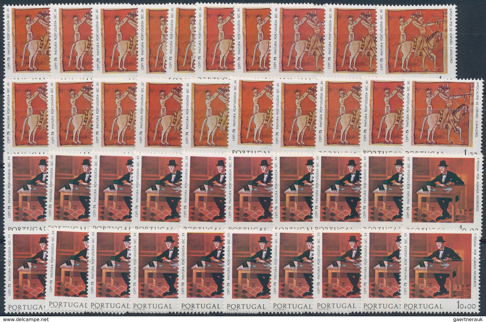 Portugal: 1975, Europa, 20 Sets Incl. 1,50 E In Both Types, MNH (Mi. 2200,- €) - Unused Stamps