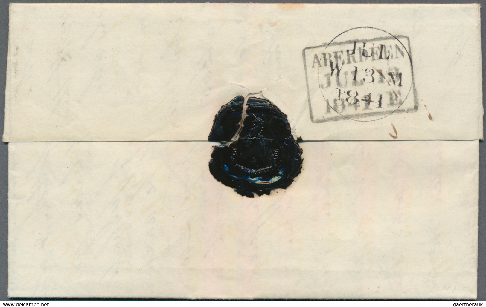 Portugal - Madeira: 1841, Complete Folded Letter Cover From FUNCHAL, Dated 20th June 1841, Sent Via - Madeira