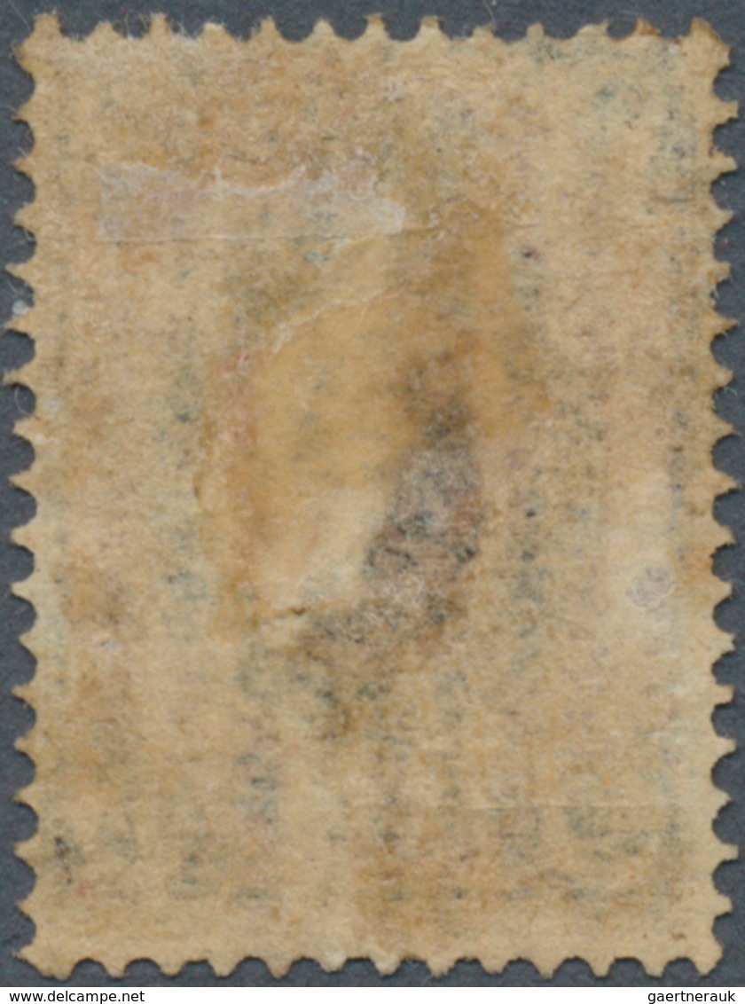 Russland: 1875 2k. Black & Rose On VERTICAL LAID PAPER, Mounted Mint With Remnants Of Original Gum, - Used Stamps