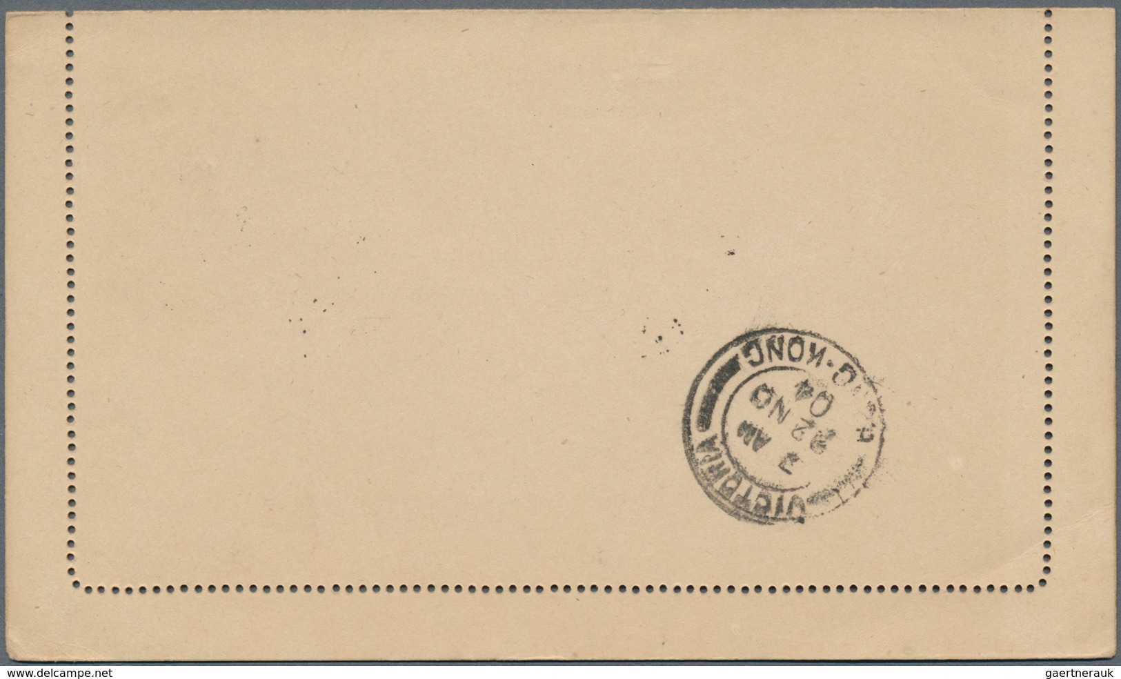 Russische Post In China - Ganzsachen: 1904, Letter Card 7 K. Tied "XANHAI POST KONT. 16.XI.04" To Ho - China