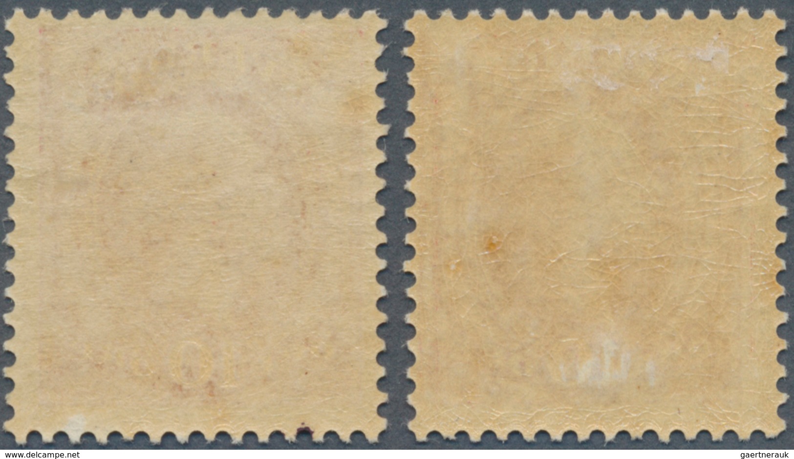 Schweden: 1885 'King Oscar II.' 10c. Carmine, Type I, And 10c. Rose-carmine, Type II, Both Mint Ligh - Unused Stamps