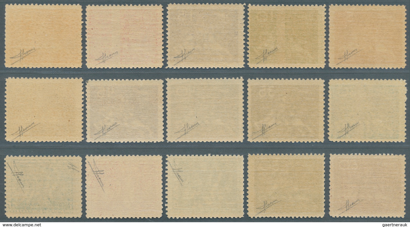 Schweden: 1924, 50 Jahre UPU, 15 Werte Kompletter Satz Postfrisch, Meist Gut Zentriert, Attest Soran - Unused Stamps