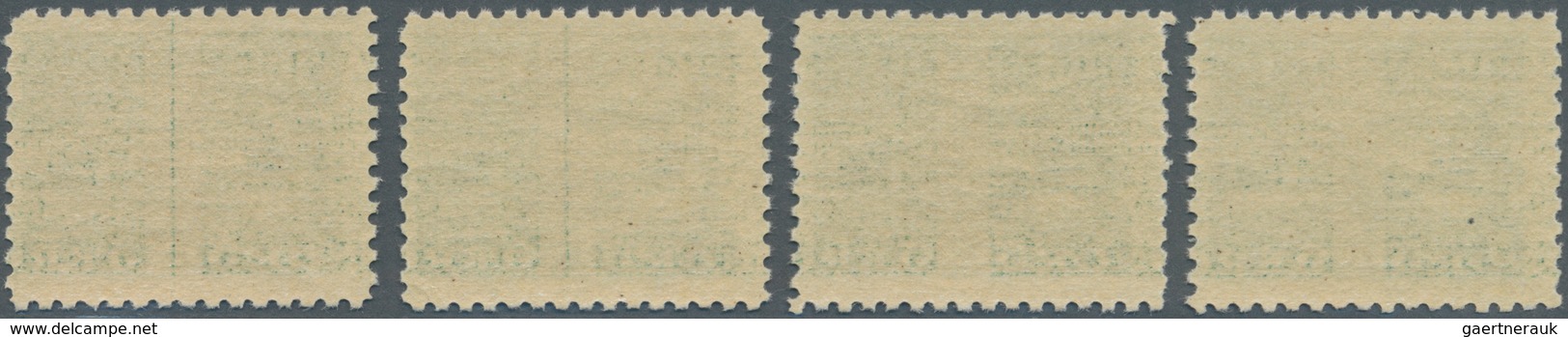 Schweden: 1931, Royal Palace Stockholm 5kr. Green On Toned Paper, Four Singles Mint Never Hinged, Mi - Nuovi