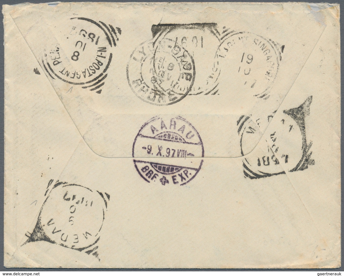 Schweiz: 1897, 25 C Grün, Gez. 11¾ : 11¼, Einzelfrankatur Auf Brief Von KIRCHBERG/BERN, 14.IX.97, Ad - Altri & Non Classificati