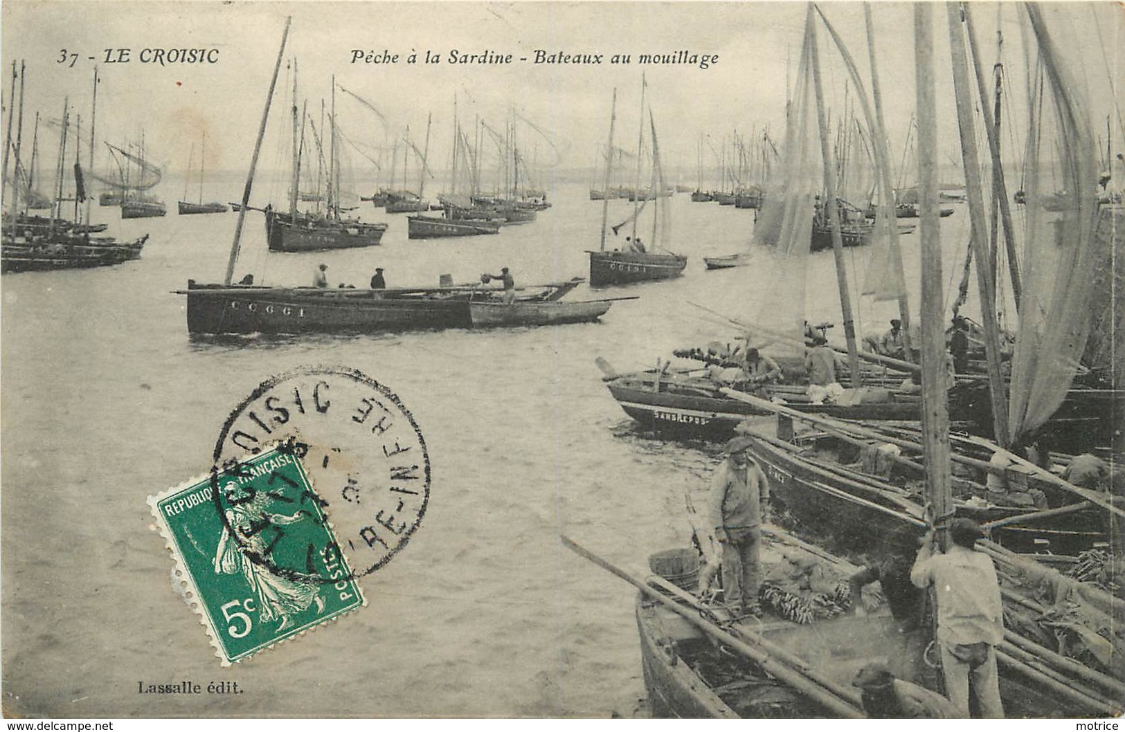 LE CROISIC - Pêche à La Sardine, Bateaux Au Mouillage. - Pêche