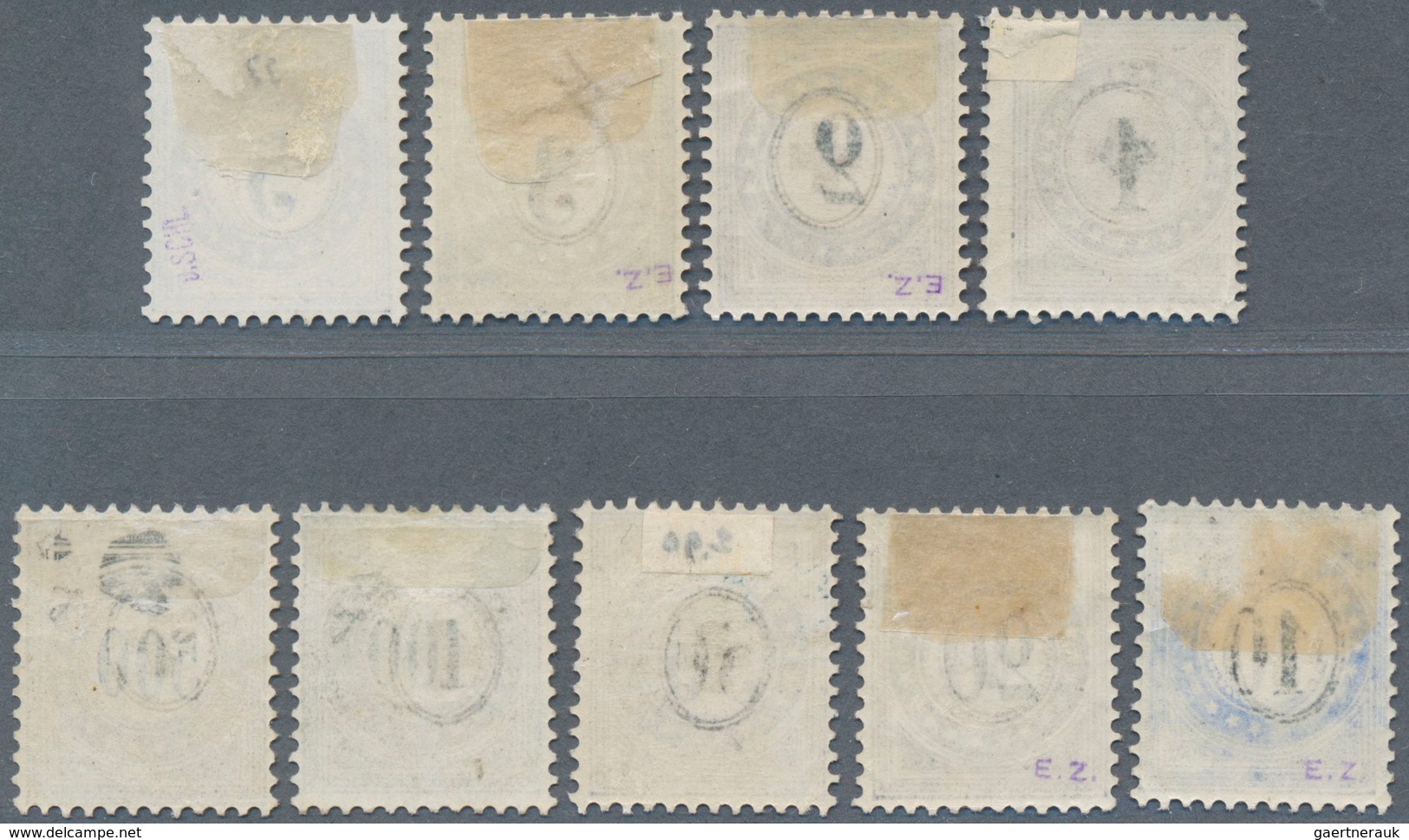 Schweiz - Portomarken: 1878-80 Kompletter Satz Der Ersten Ausgabe In Type I UNGEBRAUCHT, Teils Norma - Postage Due