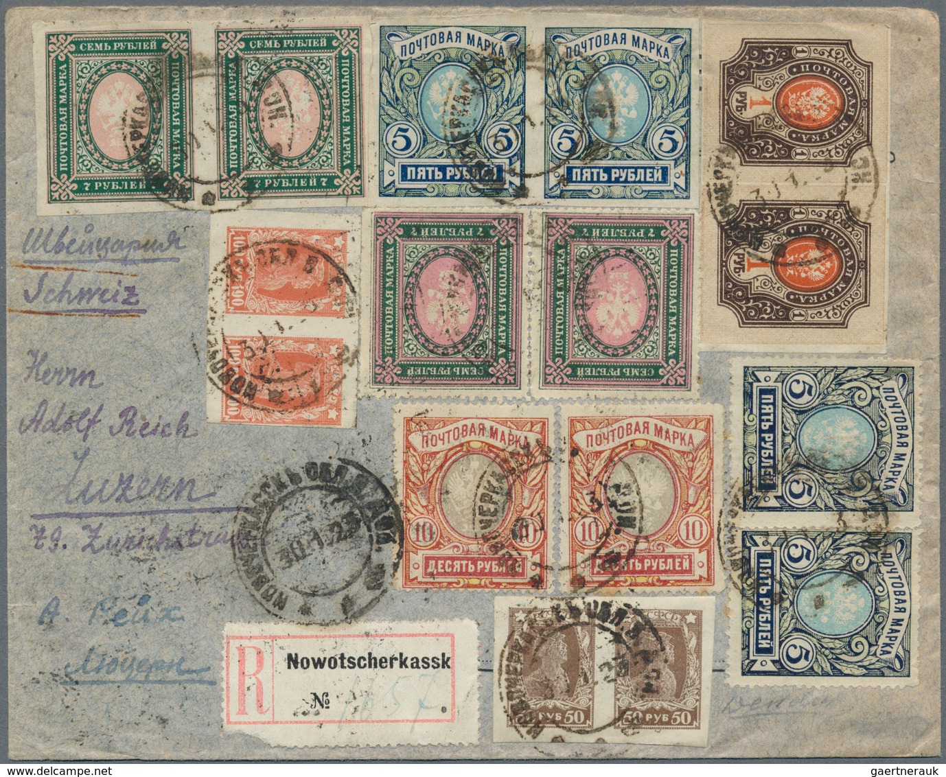 Sowjetunion: 1917/23 (ca.) A Variety Of Empire, RFSFR, Overprint/final USSR Issues (ca. 57 In Ca. 20 - Used Stamps
