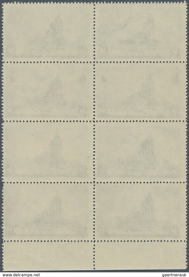 Sowjetunion: 1937, Moscow Architecture, 15kop. Black, MARGINAL BLOCK OF EIGHT, Unmounted Mint. Very - Usati