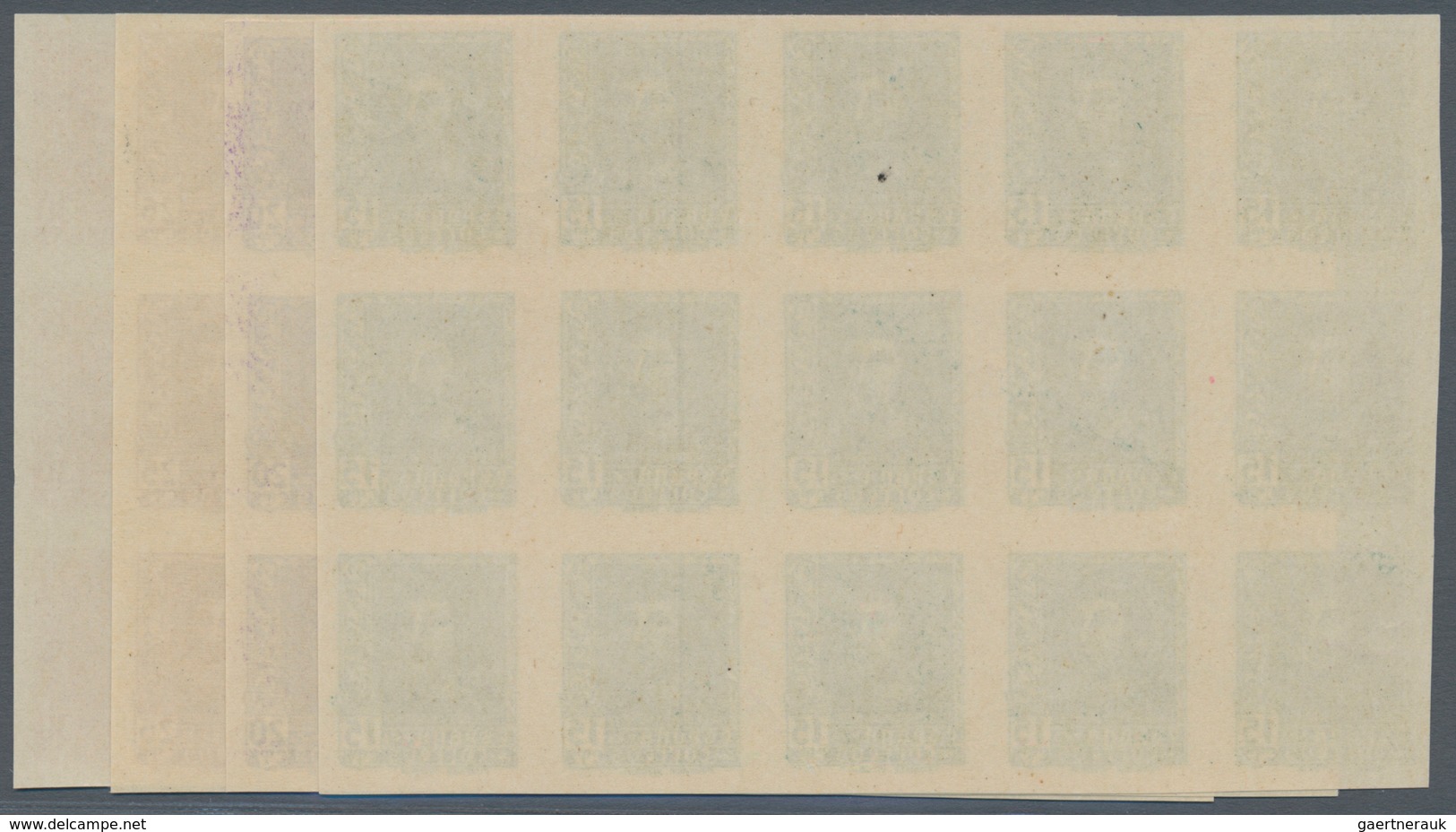 Spanien: 1938, Ferdinand II. Complete Set Of Six (incl. Diff. Imprints Of 15c. And 30c.) In IMPERFOR - Gebruikt
