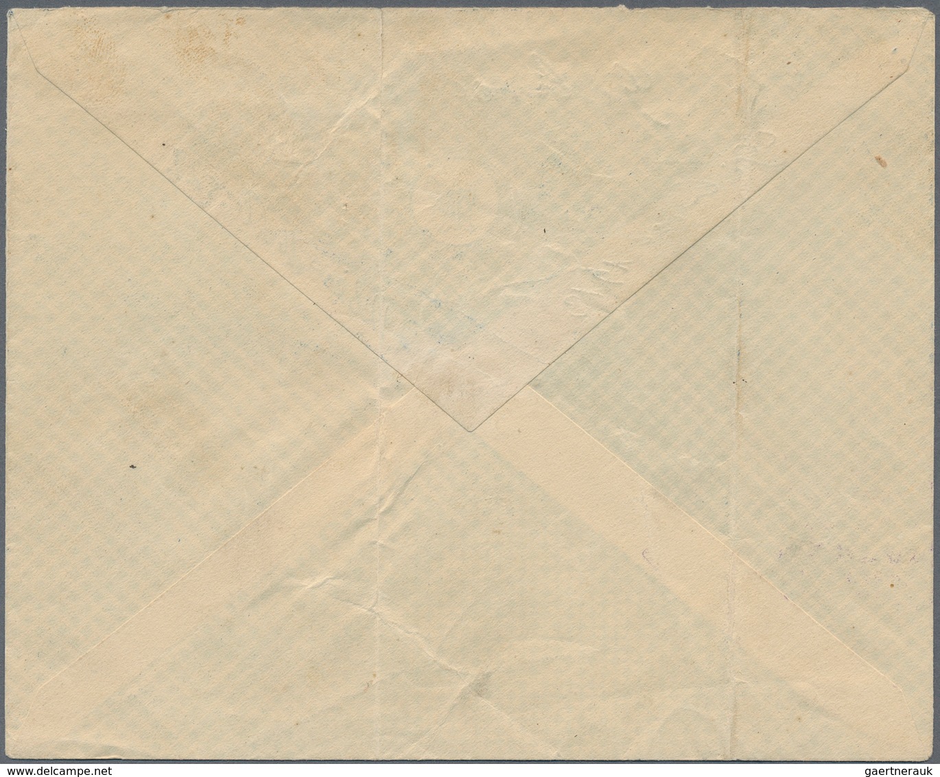 Thrakien - Griechisches Besetzungsgebiet: 1914. Envelope (folds And Tears) Written From The 'Deutsch - Thrace