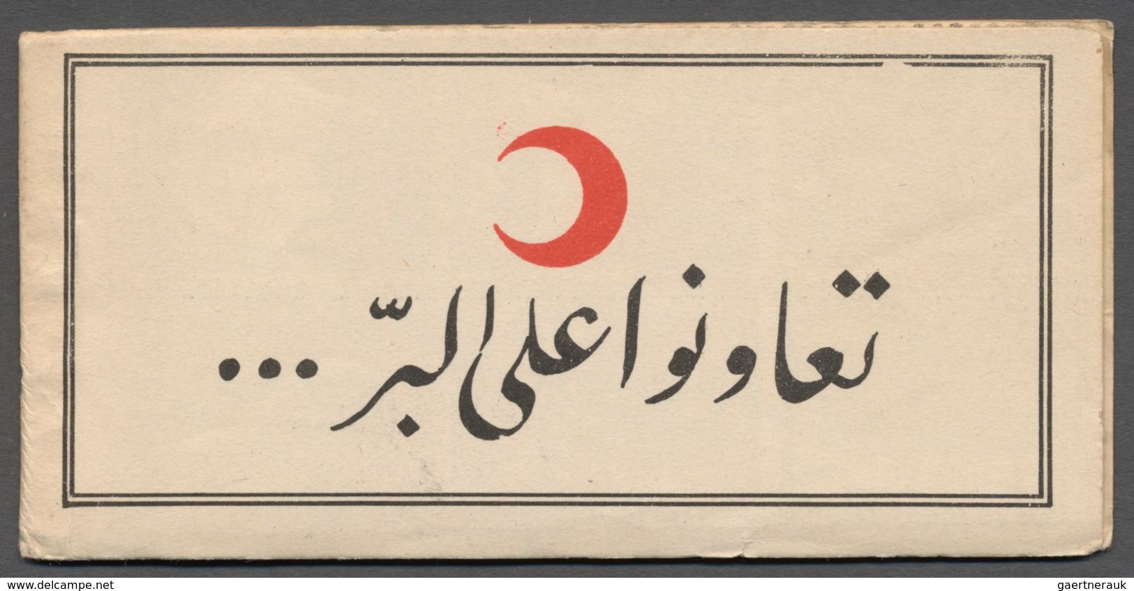 Türkei - Zwangszuschlagsmarken Für Den Roten Halbmond: 1915, Ottoman RED CRESCENT Charity Stamps Boo - Francobolli Di Beneficenza