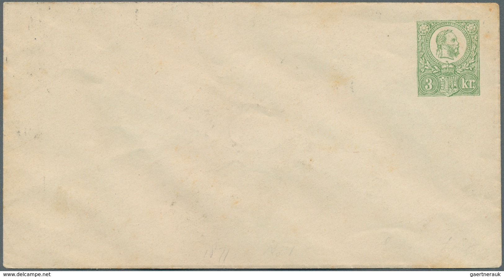 Ungarn - Ganzsachen: 1871, 3 Kr Green And 15 Kr Brown Postal Stationery Covers Unused - Postwaardestukken