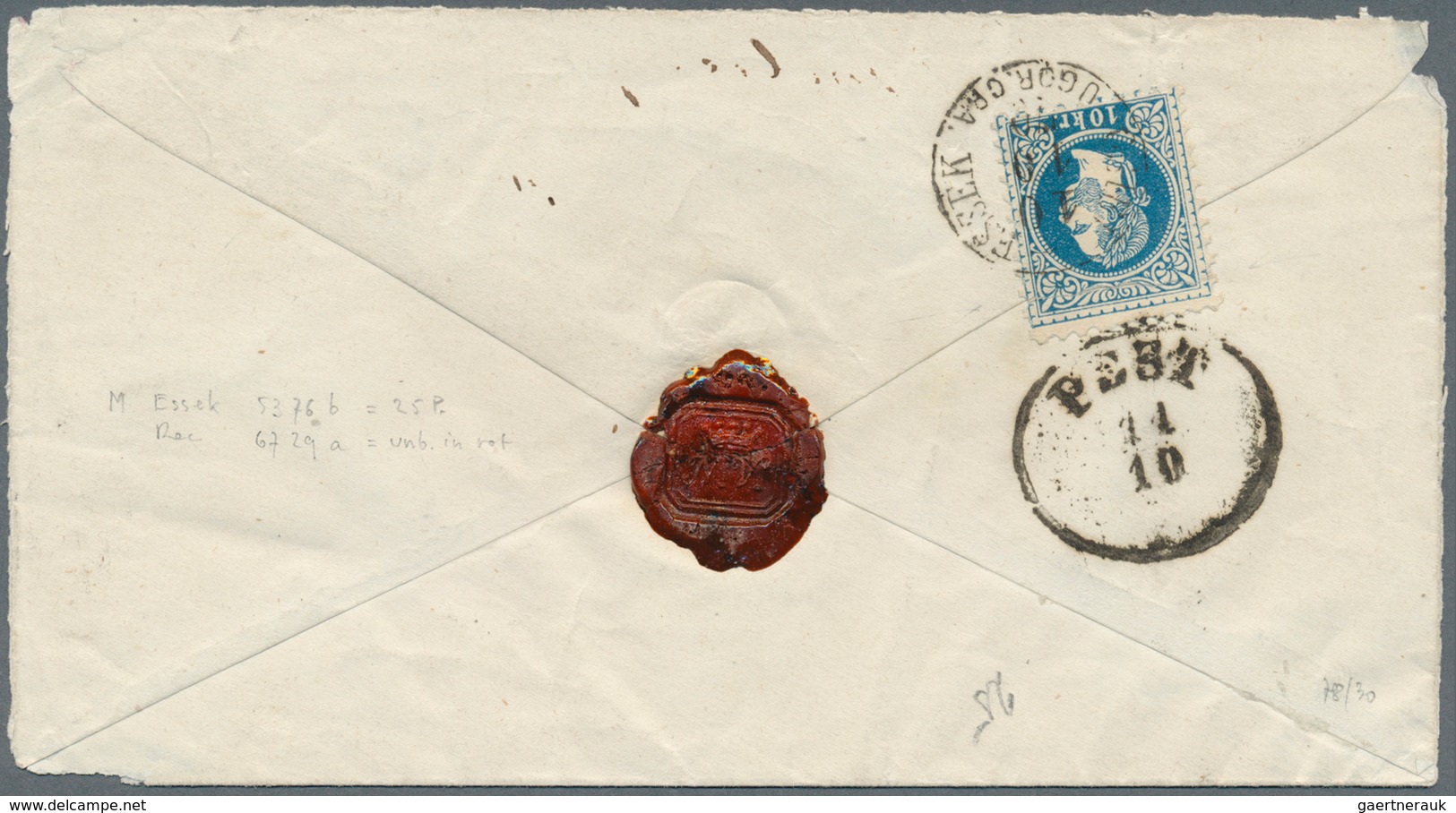 Ungarn - Stempel: "OSTEK-ESSEK UGOR.CRA. 10.10.70", Two Clear Strike On Austria Postal Stationery En - Storia Postale