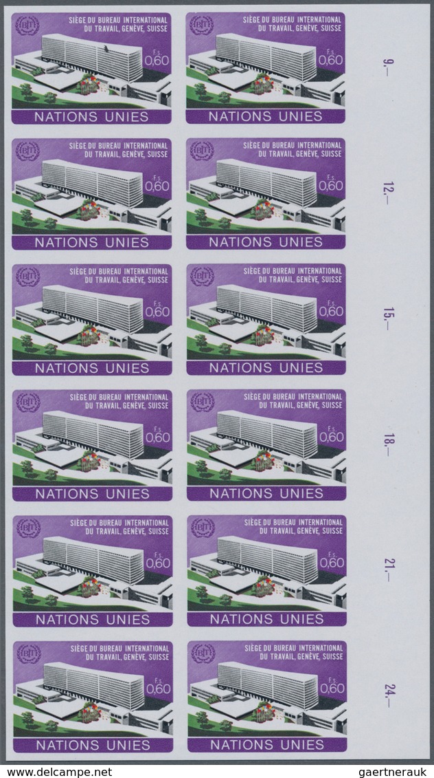 Vereinte Nationen - Genf: 1974. IMPERFORATE Vertical Block Of 12 For The 60c Value Of The Set "New H - Andere & Zonder Classificatie