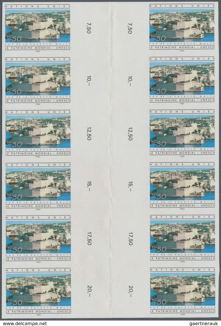 Vereinte Nationen - Genf: 1984. IMPERFORATE Vertical Gutter Block Of 12 (i.e. 6 Horizontal Gutter Pa - Altri & Non Classificati