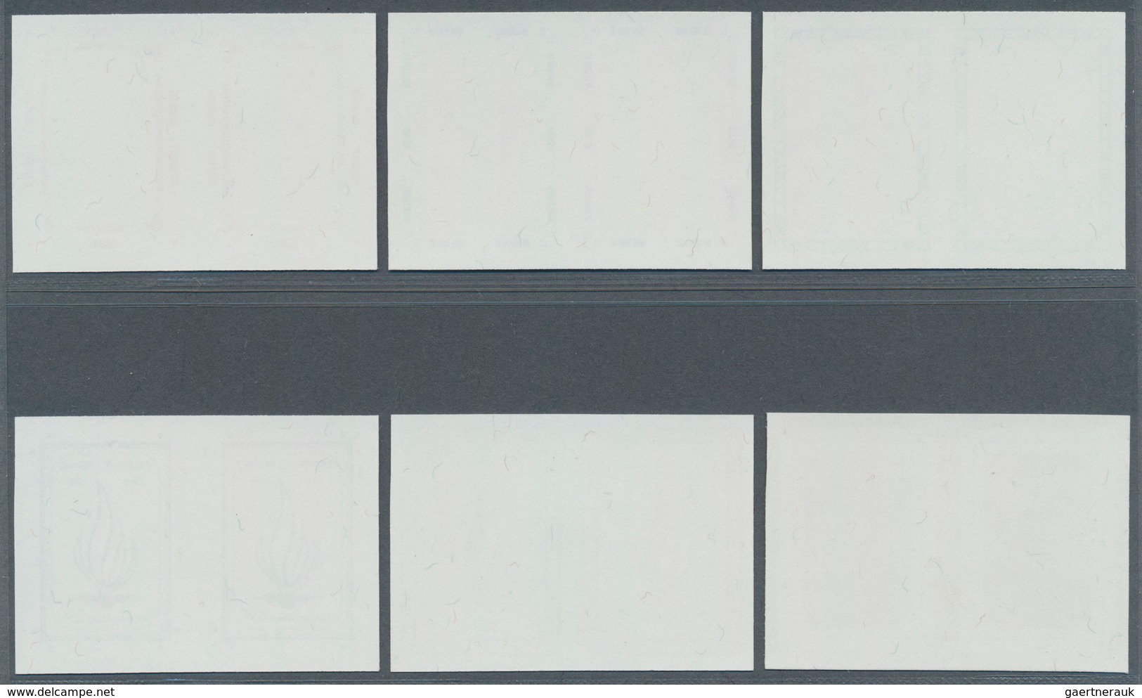 Vereinte Nationen - Genf: 1988. Progressive Proof (6 Phases) In Horizontal Pairs For The Issue "Huma - Andere & Zonder Classificatie