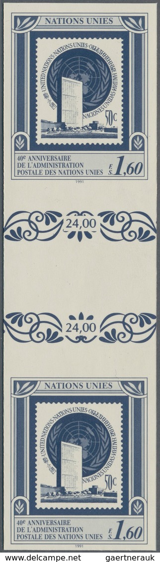 Vereinte Nationen - Genf: 1991. IMPERFORATE Vertical Gutter Pair For The 1.60fr Value Of The Set "UN - Altri & Non Classificati